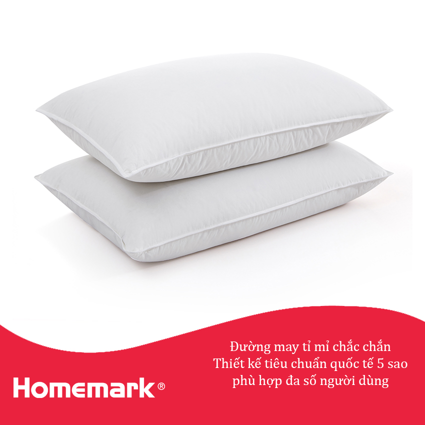 Hình ảnh Ruột gối nằm lông vũ khách sạn cao cấp sợi microfiber nhân tạo Hanvico by Homemark có kích thước trẻ em và 50x70 cm