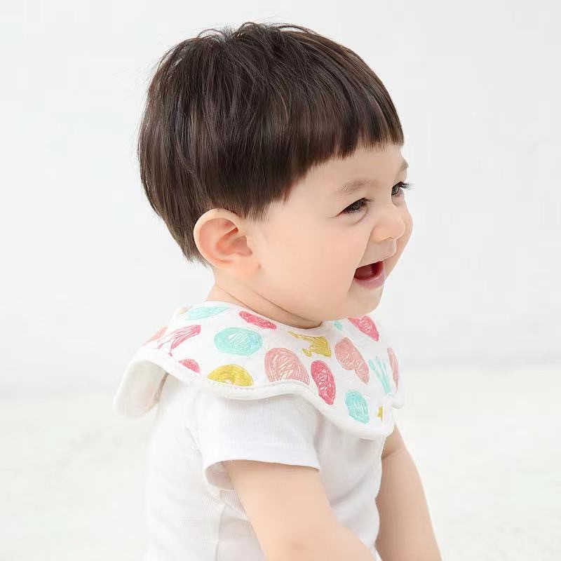 Yếm tròn chống thấm xoay 360 cho bé trai/ gái