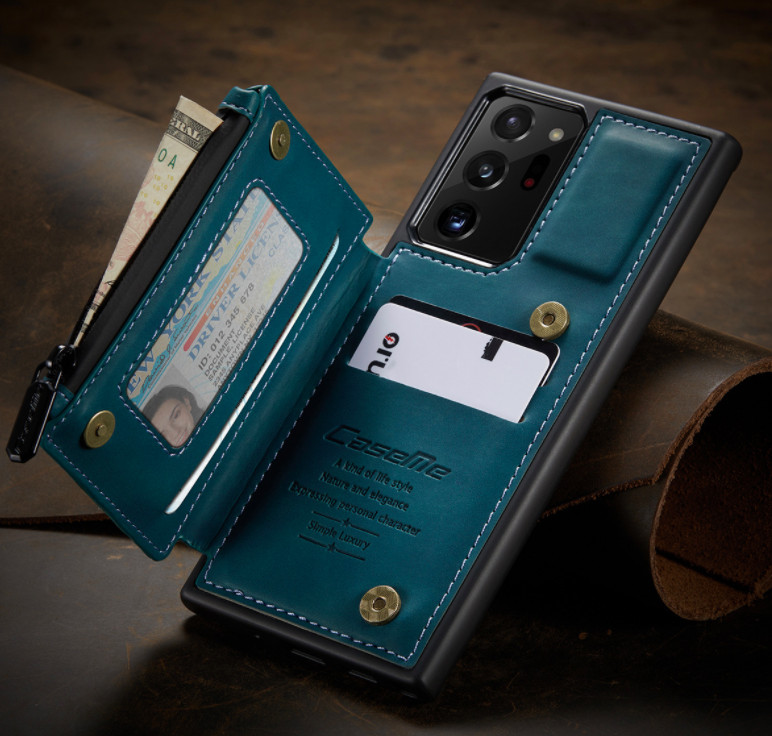 Ốp Lưng Da Bò Thật Chính Hãng CaseMe Kèm Ví Chống Sốc Cho SamSung Galaxy Note 20 Ultra