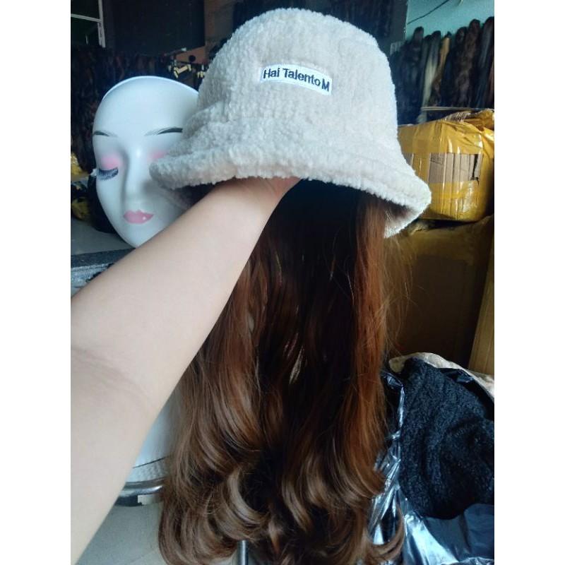 Tóc giả dín mũ nhiu màu