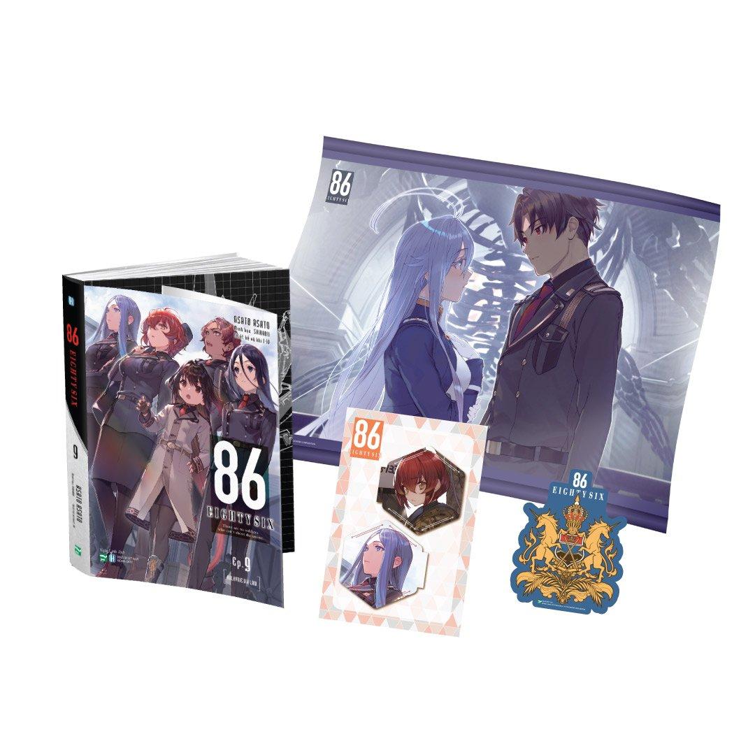 86-EIGHTY SIX - Ep.9 - Bản Giới Hạn - Tặng Kèm Quốc Huy Nam Châm + Set Bookmark Nam Châm + Tapestry A1