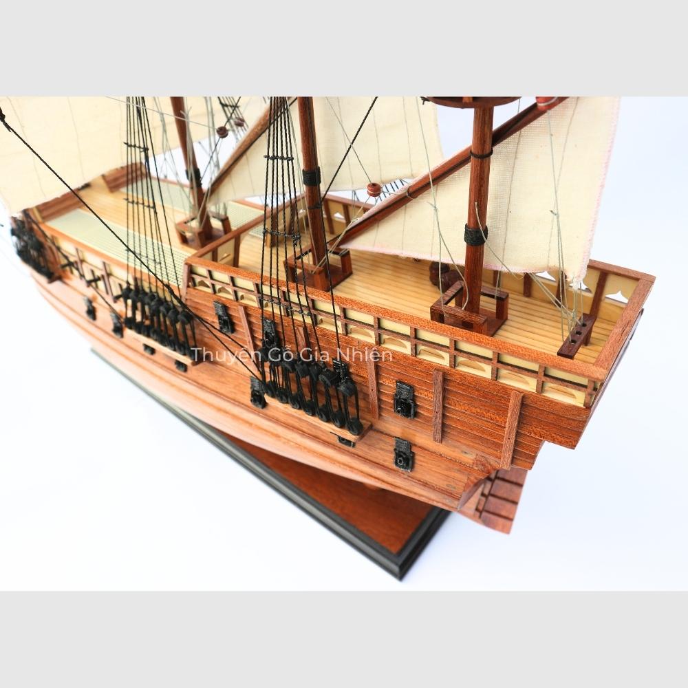 Mô Hình Thuyền Gỗ Phong Thủy Dạng Thuyền Cổ MARY ROSE Chính Hãng Hàng Xuất Khẩu Chất Lượng Cao