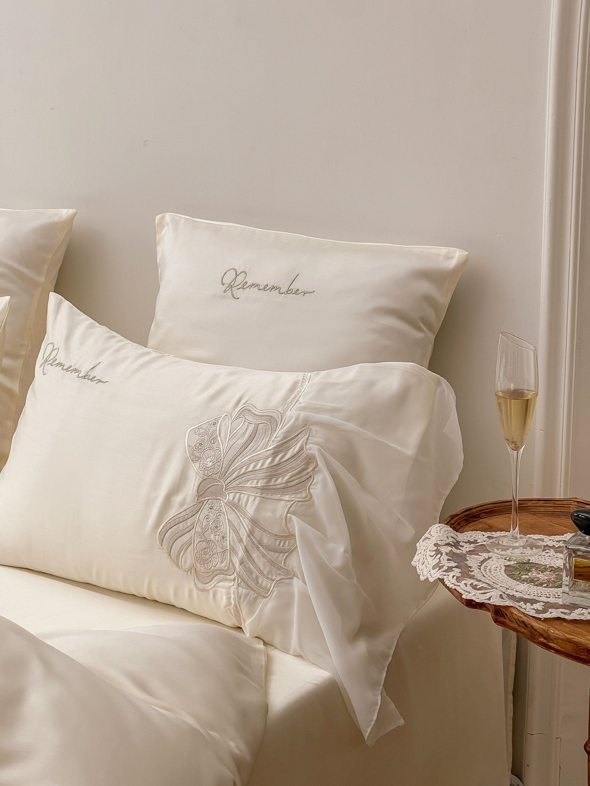 Bộ Chăn Ga Gối Cao Cấp Lụa Tencel 80S Phong Cách Pháp Hin Home Bedding Bộ Drap Giường Sang Trọng