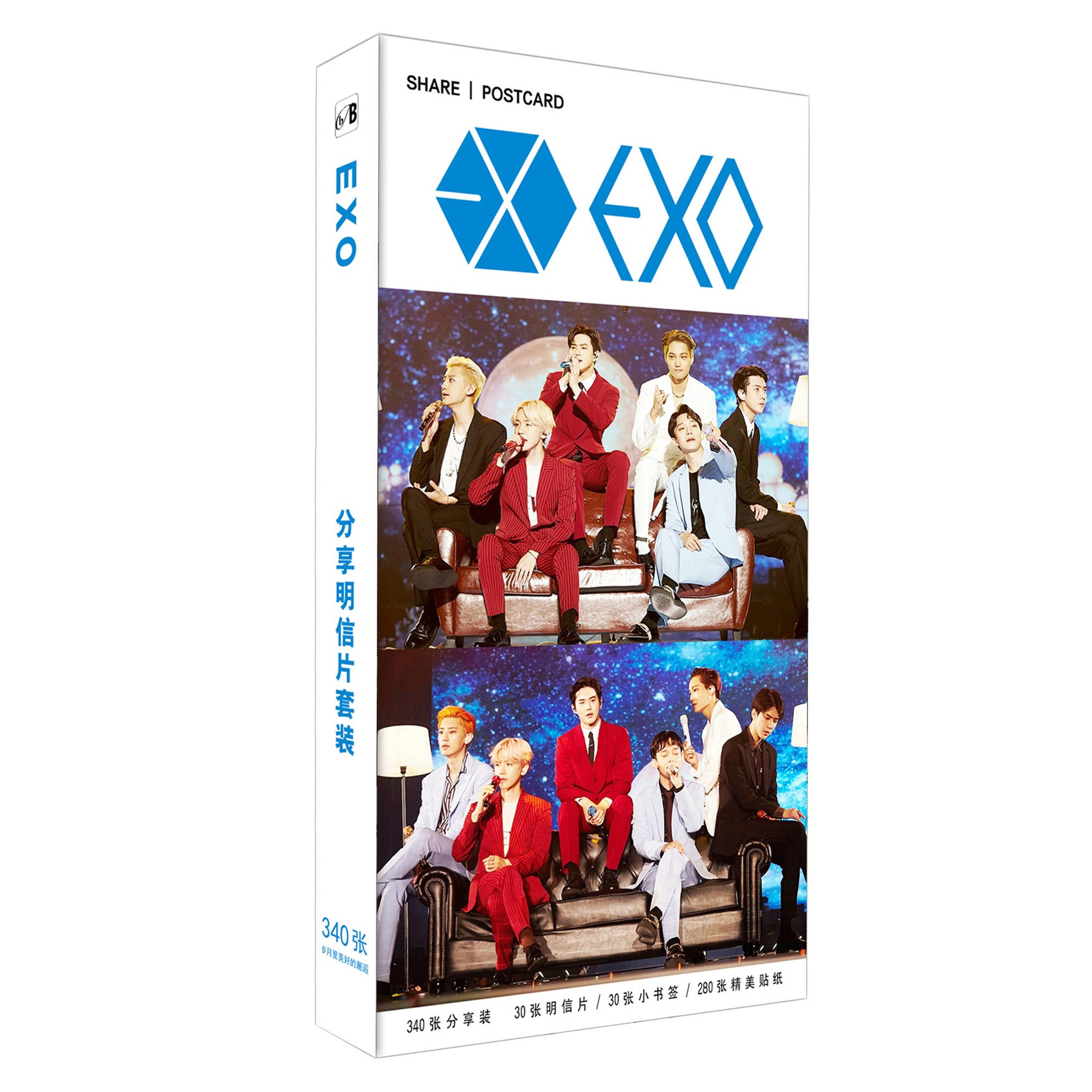 Hộp ảnh Postcard EXO 340 ảnh