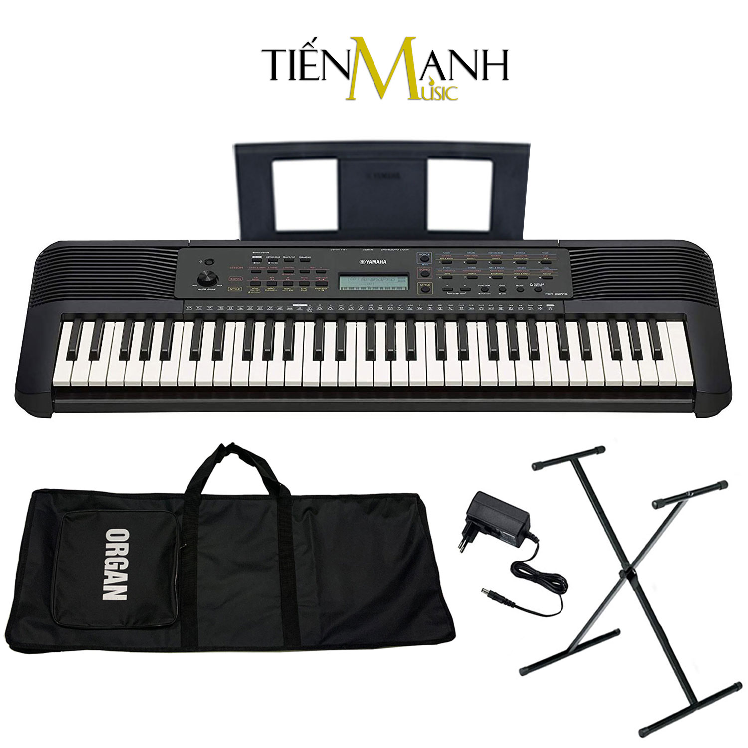 Bộ Đàn Organ Yamaha PSR-E273 - Đàn, Chân, Bao, Nguồn Keyboard PSR E273 Hàng Chính Hãng - Kèm Móng Gẩy DreamMaker 