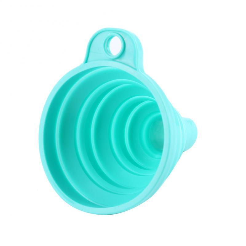 1pcs Mini Foldable Funnel Collapsible Silicone Portable Soft Home Household Liquid Dispensing Kitchen Tools Gadgets Colander