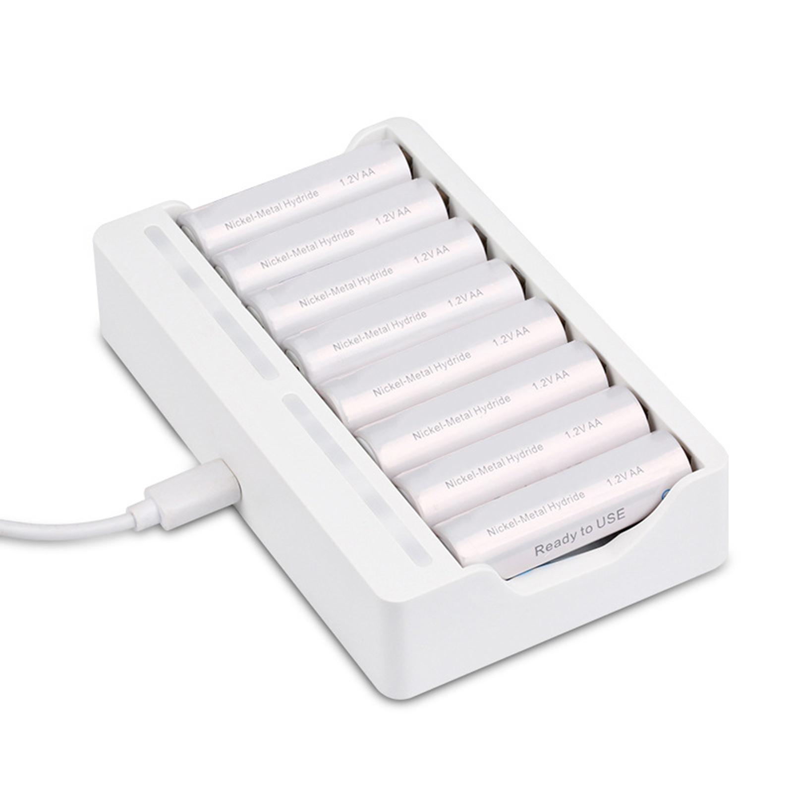 Battery Charger For AA AAA Rechargeable Ni-MH Ni Li-Ion Batteries