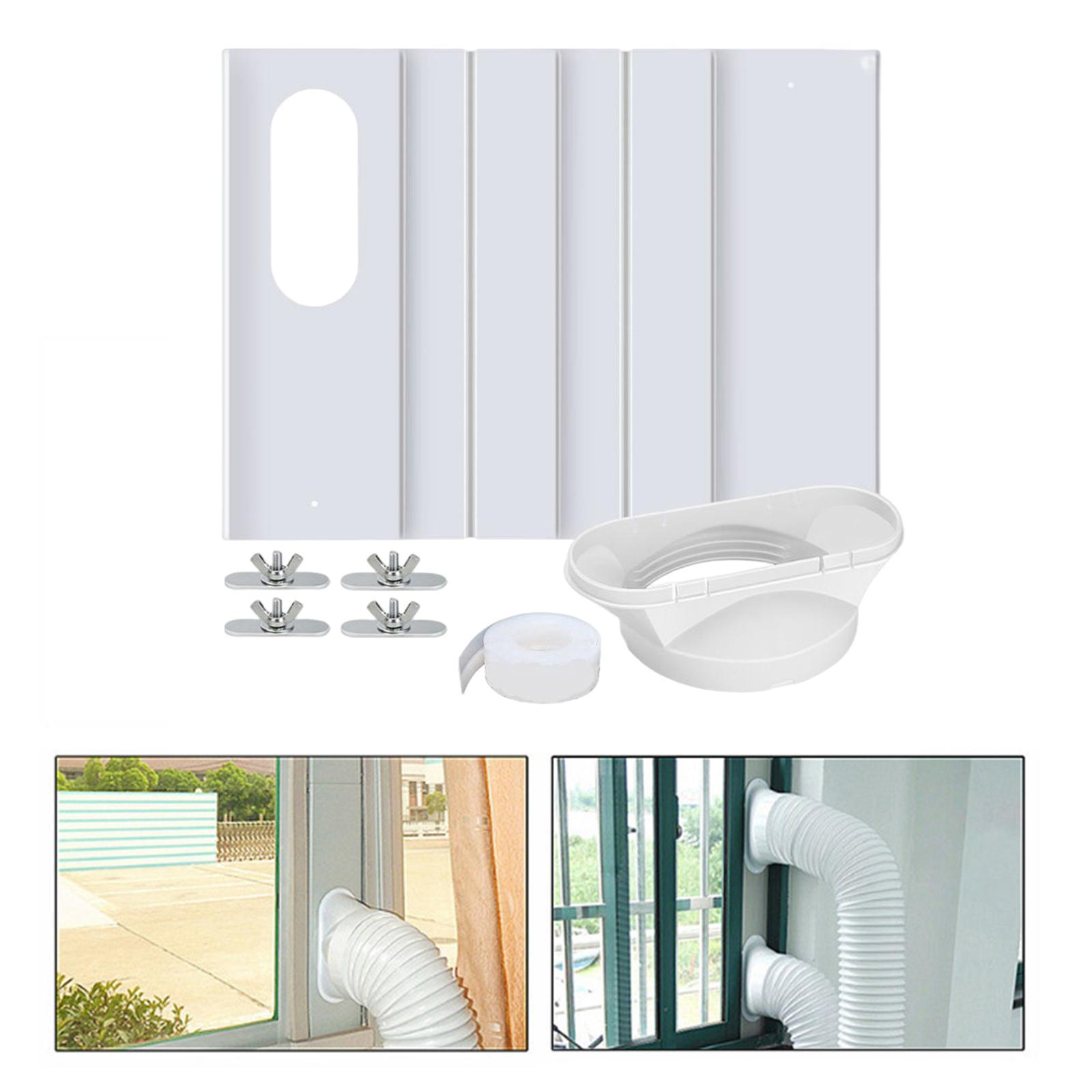 Portable Air Conditioner Window Kit Adjustable Sliding for Exhaust Hose