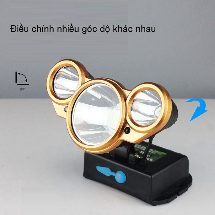 Đèn pin đeo trán, đèn pin đội đầu độ sáng cao, chống nước tốt M101 ( TẶNG 03 NÚT KẸP ĐA NĂNG GIỮ CỐ ĐỊNH NGẪU NHIÊN )