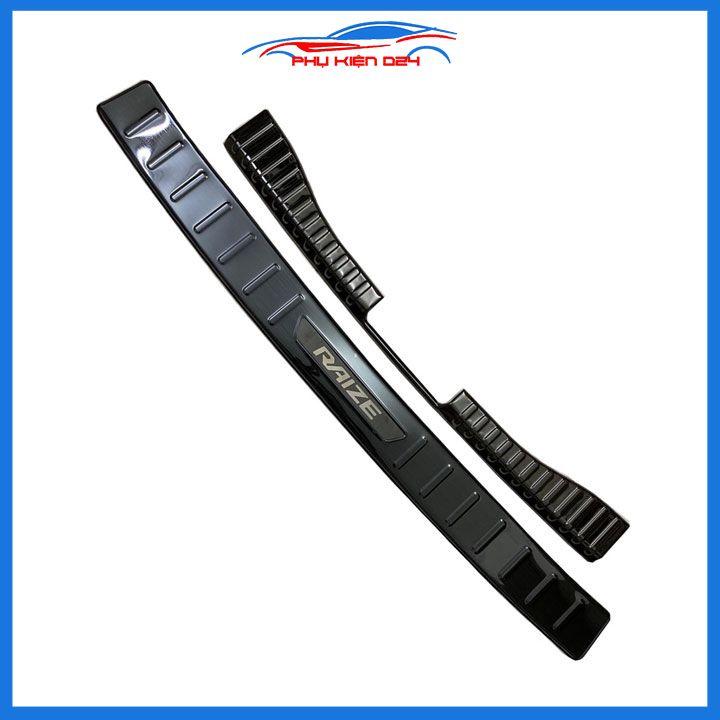 Ốp chống trầy cốp Raize 2021-2022-2023 thép không gỉ vân Cacbon/Titan/Inox chống trầy bảo vệ xe