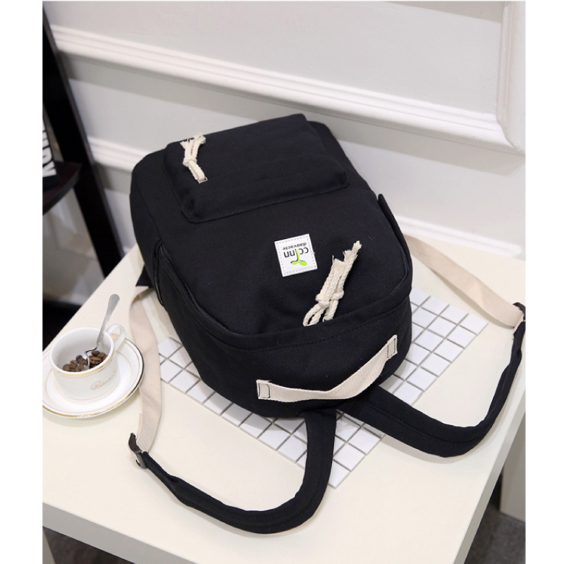 Balo Nữ Kèm Ví Chất Liệu Vải Canvas Ba Lô Đi Học Đi Chơi Thời Trang Cao Cấp Phong Cách Hàn Quốc - Balo Nữ Sinh - VPS08