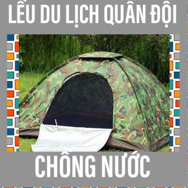 ivn024 lều quân đội chống nước 2 người nằm đi phượt du lịch