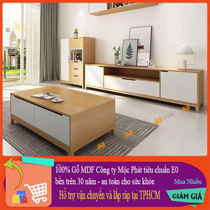 Made in VN Kệ tivi giá rẻ bằng gỗ mdf 17mm công ty Mộc Phát độ bền trên 30 năm AN065