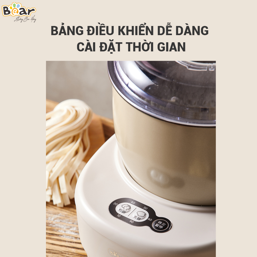 Máy Trộn Bột Đa Năng Bear 3,5L Ủ , Nhào Nhanh, Bản Cao Cấp Công Suất Lớn HMJ-A35Q2 - Hàng chính hãng