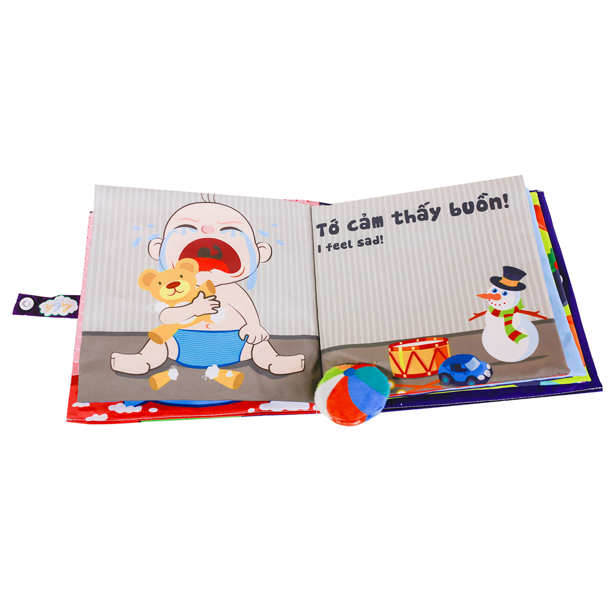 Sách Vải Lật Mở Đa Tương Tác Cho Bé 0-4 tuổi - Lalala Baby (Nhiều chủ đề)