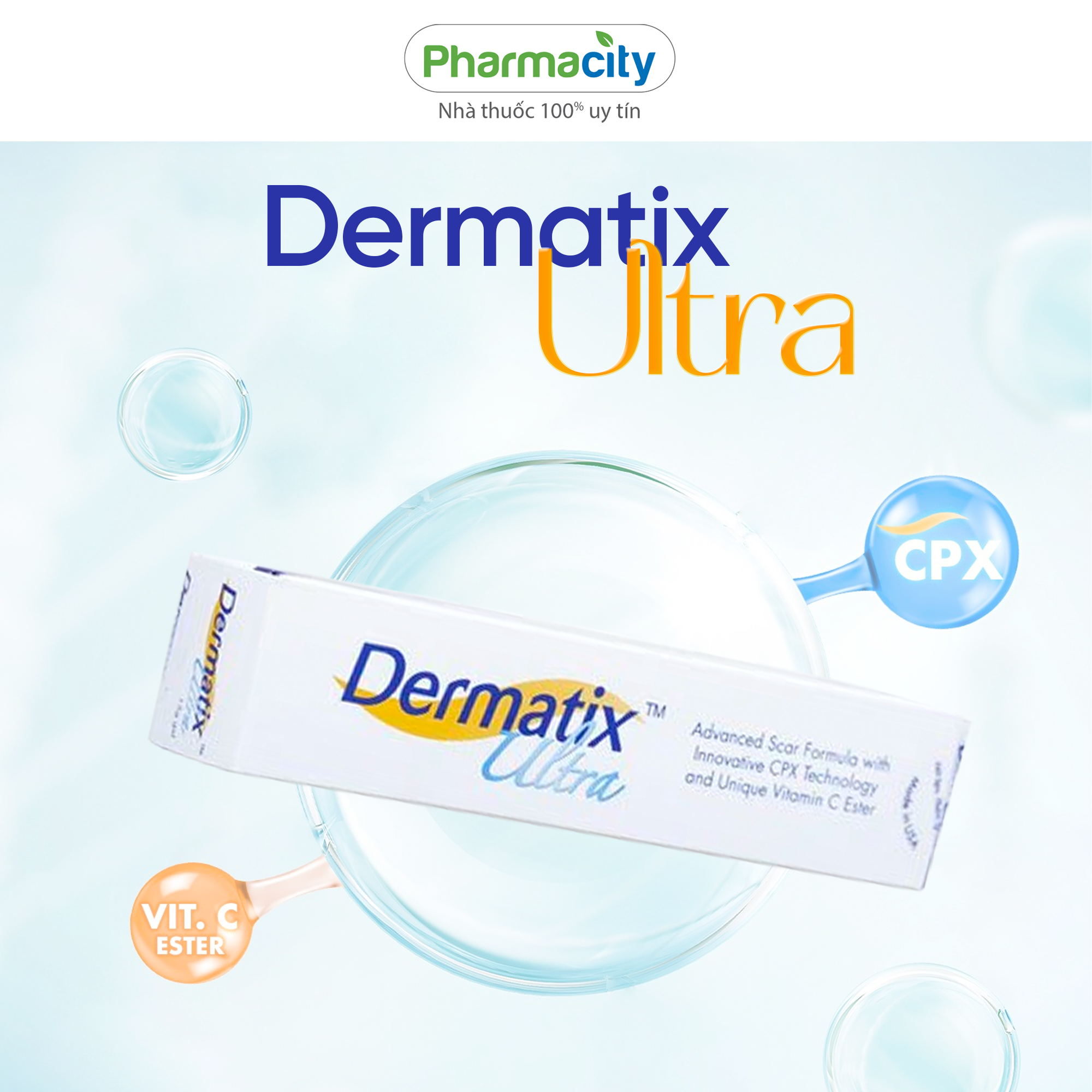 Gel hỗ trợ làm mờ sẹo Dermatix Ultra (15g)