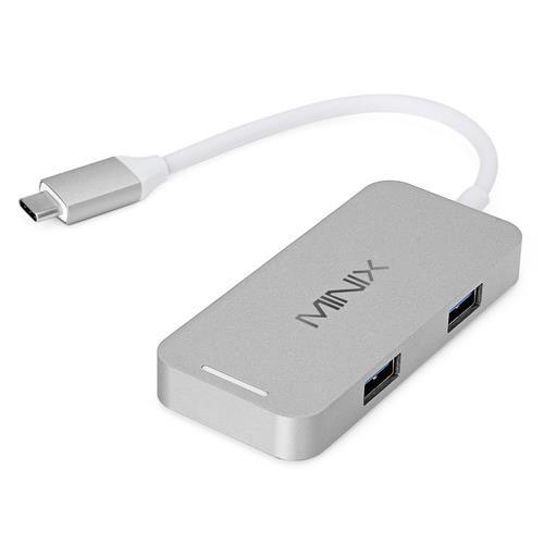Bộ chuyển đổi MINIX NEO C Adapter USB-C to HDMI/Ethernet/USB 3.0x3/USB-C/Card Reader
