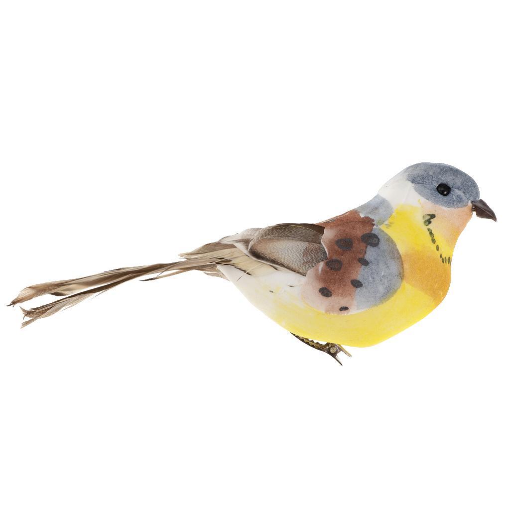 3- Artificial Realistic Birds Figure Outdoor Garden Home Decoration Clamp