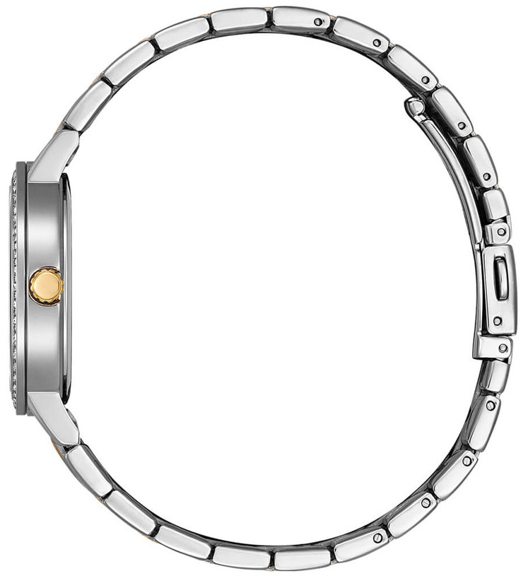 Đồng Hồ Nữ Citizen Pin-Quartz Đính Đá Swarovski Dây Thép Không Gỉ EL3106-59D - Mặt Xà Cừ (31mm)