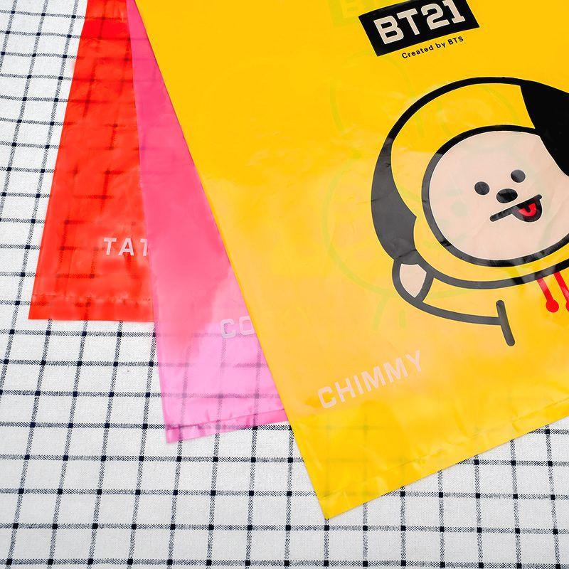 Túi Nilon in hình BT21 BTS cỡ lớn 42X46cm