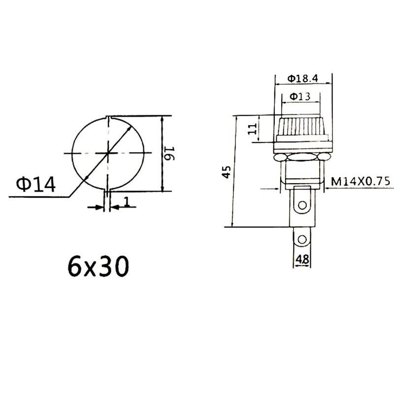 Giá đỡ cầu chì ống thủy tinh