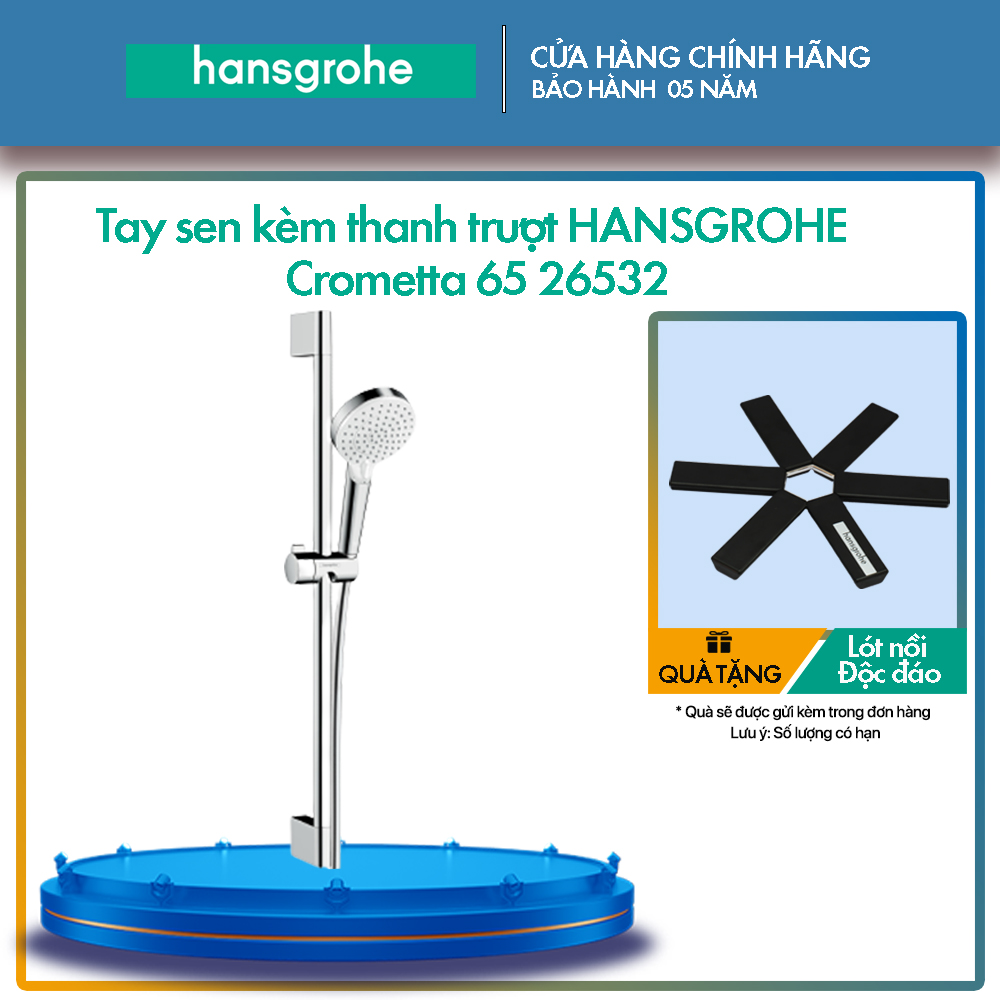 Tay sen kèm thanh trượt HANSGROHE Crometta 65 26532