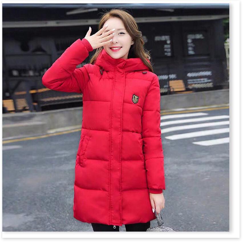 ÁO KHOÁC PHAO NỮ DÁNG DÀI 3 LỚP CÓ NÓN THỜI TRANG BAO ẤM ÁP CHO MÙA ĐÔNG NĂM NAY LANA FASHION