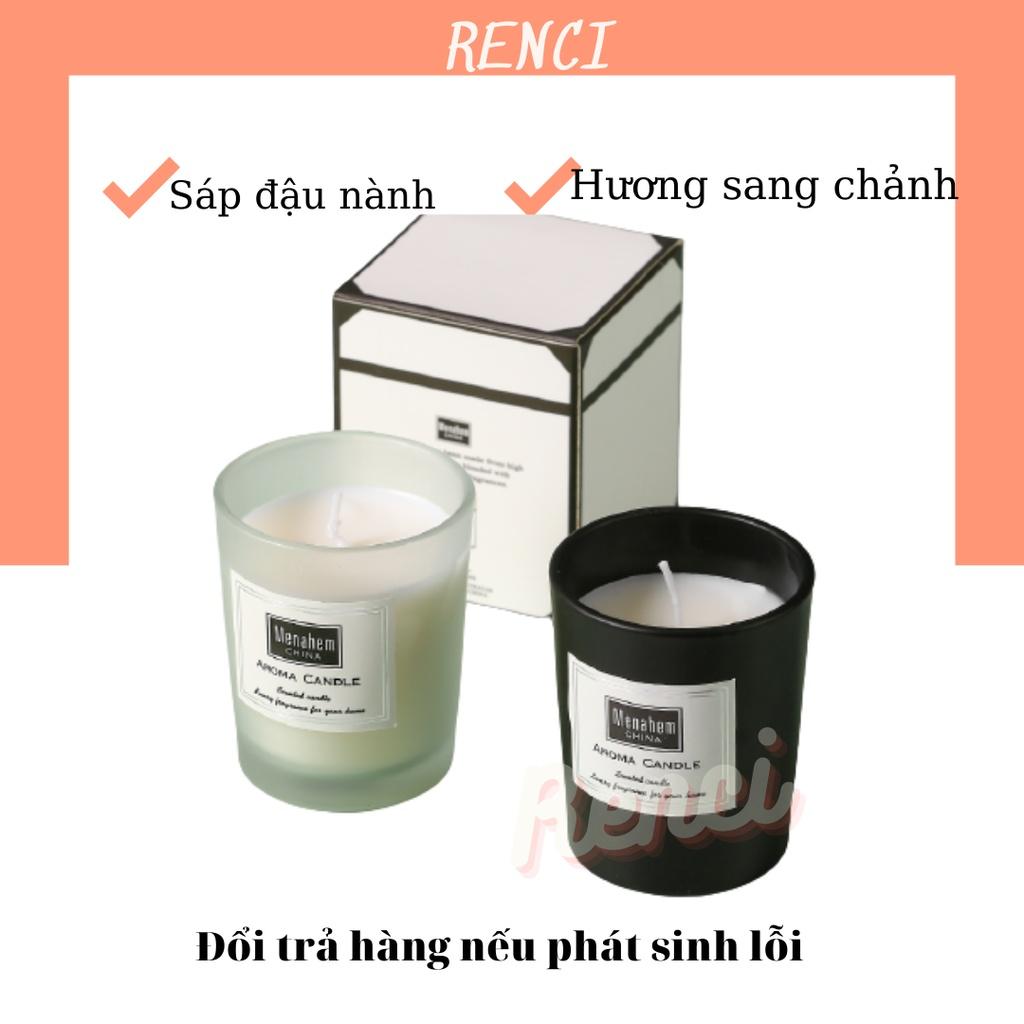 Nến Thơm Sáp Đậu Nành Thư Giãn Không Khói Cao Cấp Aroma Menahem