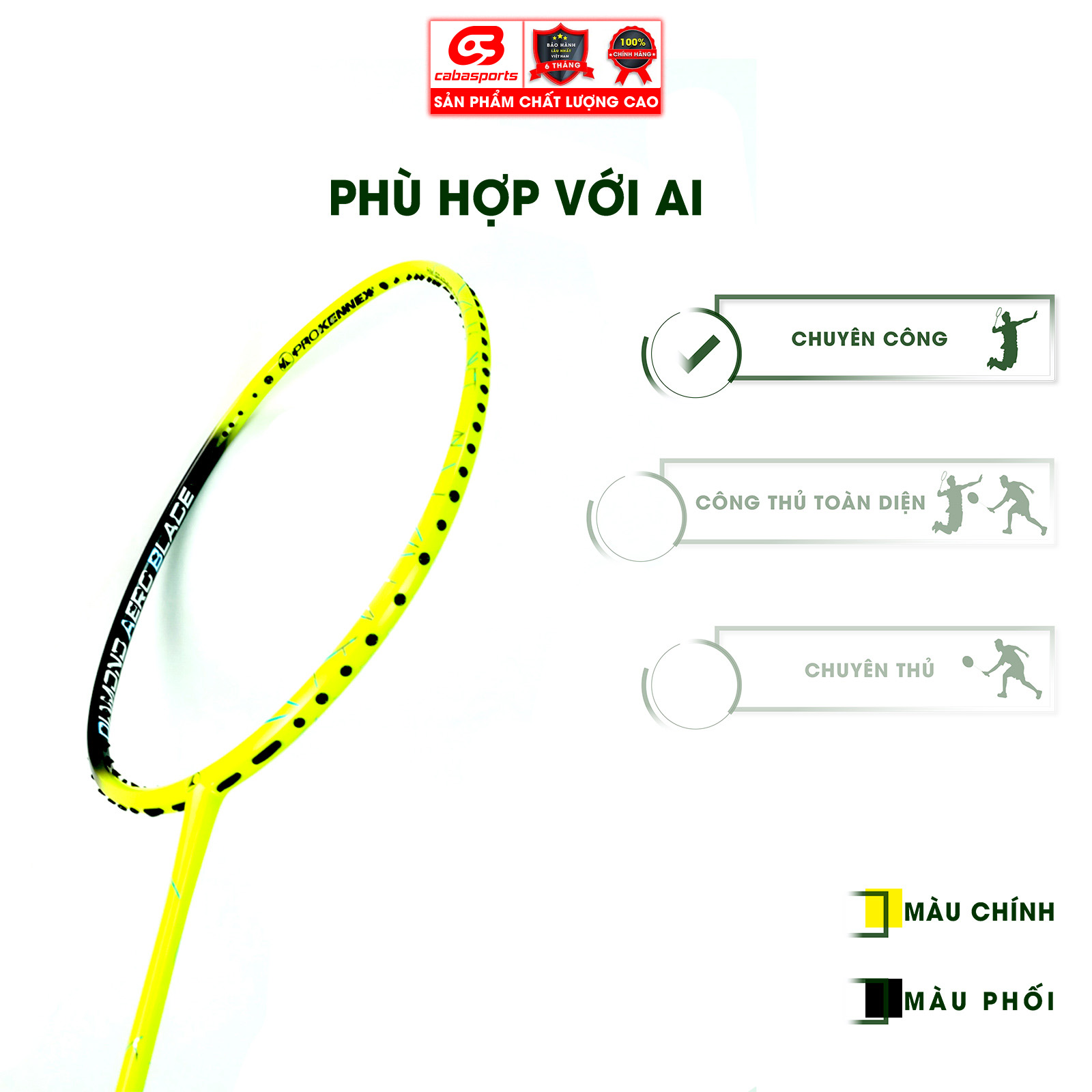 Vợt cầu lông Prokennex VIPER 47 SPEED (1 cây) - Tặng kèm quấn cán