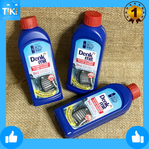 Chất tẩy rửa vệ sinh máy giặt 3 trong 1 250ml DENKMIT, Waschmaschinen-Pflege-Reiniger 3in1, 250 ml dùng cho máy giặt