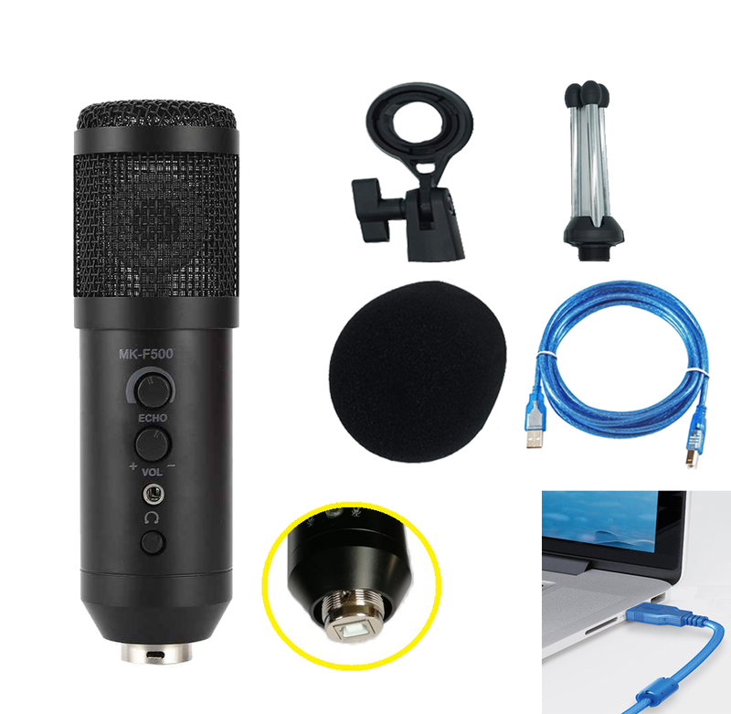 ROGTZ Microphone Thu Âm Live Stream MK-F500USB Kết Nối Qua Cổng USB - Hàng Nhập Khẩu