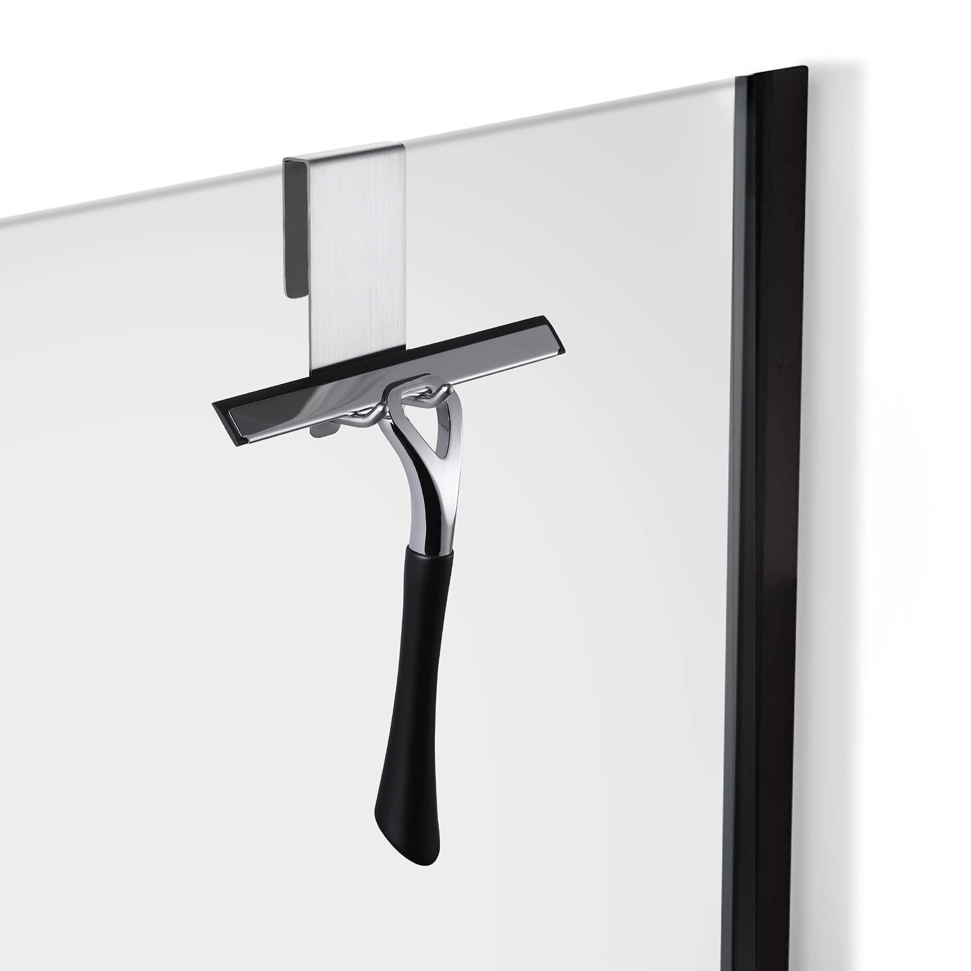 Móc tường tắm - Móc tắm mà không cần khoan 2 bộ bảo vệ cao su | Khung cho khăn tắm tắm | Đối với độ dày thủy tinh 6-12 mm