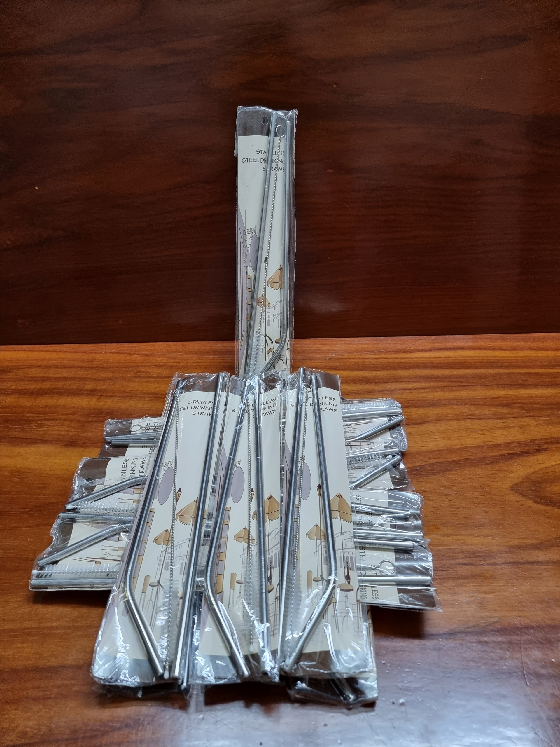 Bộ Ống Hút Inox Thép Không Rỉ Kèm Cọ Rửa / Set Stainless steel Straw include washing brush