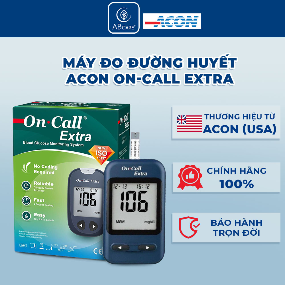 Máy đo đường huyết cá nhân ACON On-call Extra  - Bảo hành trọn đời