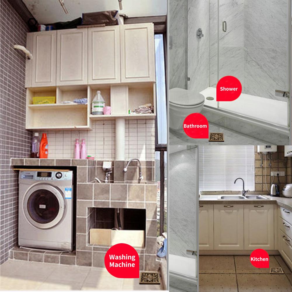 Ống thoát sàn nước sử dụng vật liệu inox 304 cao cấp, có lỗ thoát lớn, thiết kế ngăn chặn hiệu quả cặn bẩn chảy xuống cống.