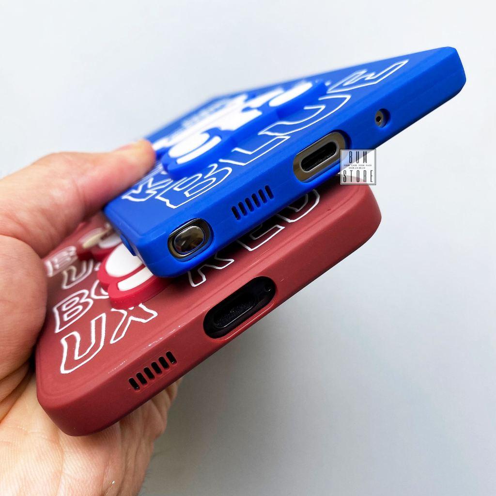 Ốp Lưng Silicon Gấu KleinBlue Cho Samsung Galaxy Note 20 Ultra / Note 20 / Note 10 Plus / Note 10 Viền Vuông