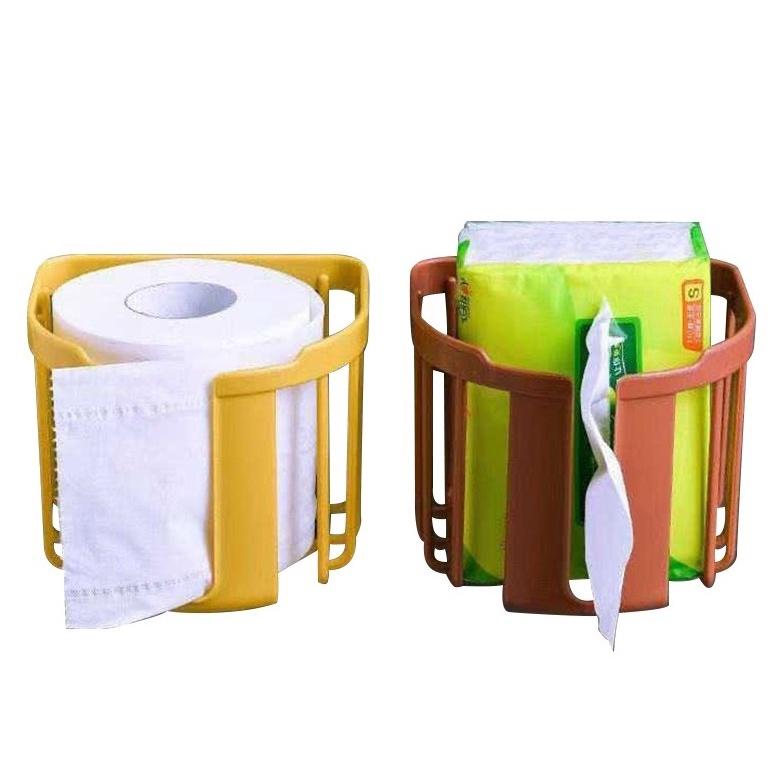 Giỏ đựng giấy vệ sinh dán tường tiện ích Việt Nhật đa năng bằng nhựa tiện dụng