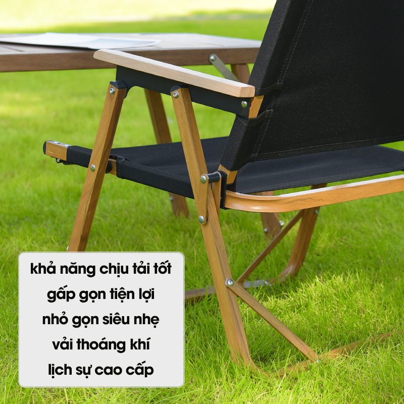 Ghế Xếp Gấp Gọn Đi Câu Cá Và Dã Ngoại Picnic Thiết Kế Tựa Lưng Ngồi Thư Giãn Chất Liệu Vải Oxford Dày Dặn Thoáng Khí - Hàng Chính Hãng