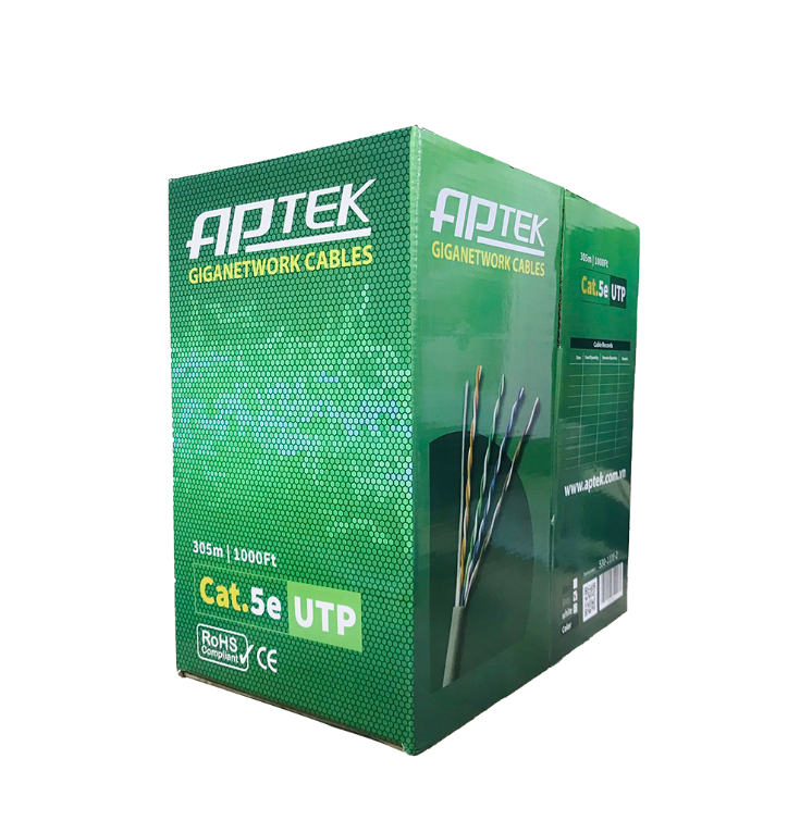 Cáp mạng APTEK CAT5e UTP Copper - Hàng chính hãng