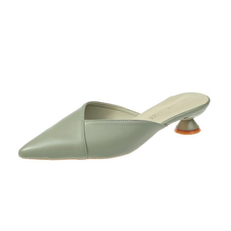 Sục Nữ Soras ️️ Giày cao gót dáng Sục mũi nhọn nữ Thời Trang, Phong Cách, Sang Chảnh Style Hàn Quốc SM5