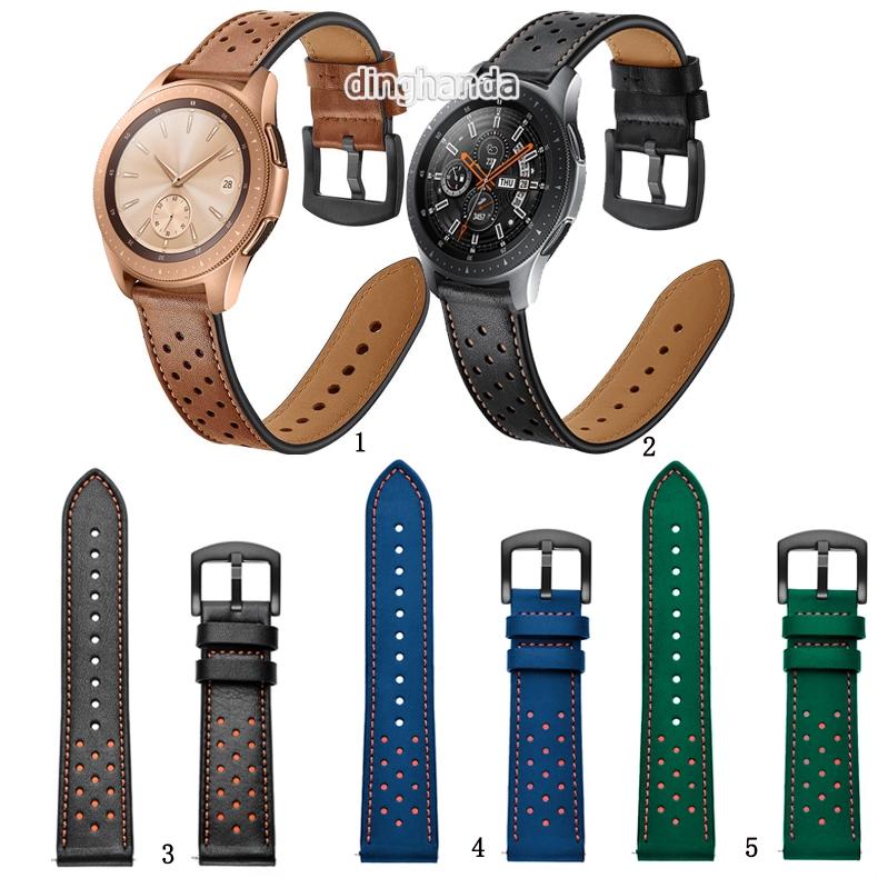 Dây đeo bằng da cho đồng hồ Samsung Galaxy Watch 42mm 46mm