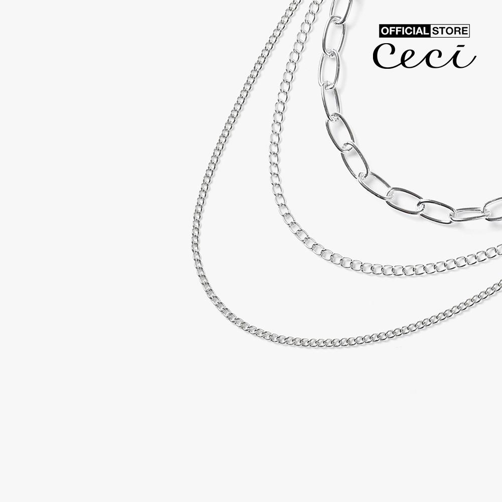 CECI - Thắt lưng nữ dạng mắc xích thiết kế ba tầng cá tính CC8-02000026-03