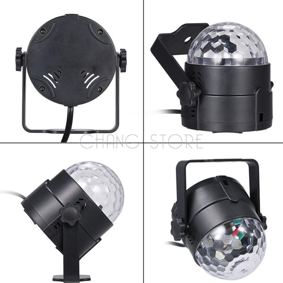 Đèn led nháy theo nhạc hình cầu mini, đèn bar chớp nhiều màu đẳng cấp có điều khiển từ xa