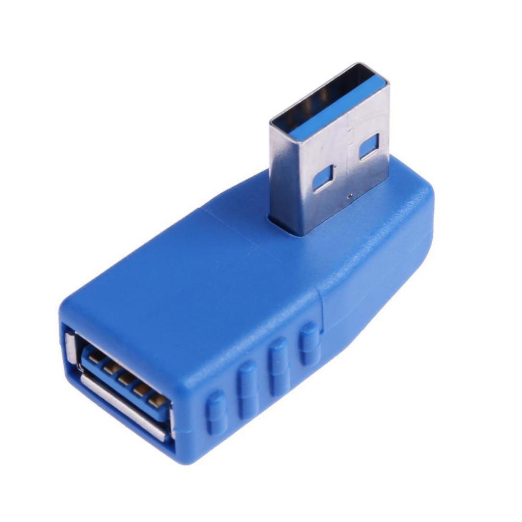 4PC USB A Male to Female Extension Cable 90 Degree Right Angle Adapter Plug