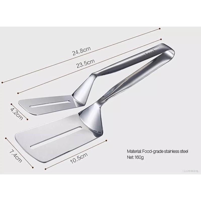 Kẹp inox gắp nóng thức ăn không rỉ, chịu nhiệt cao