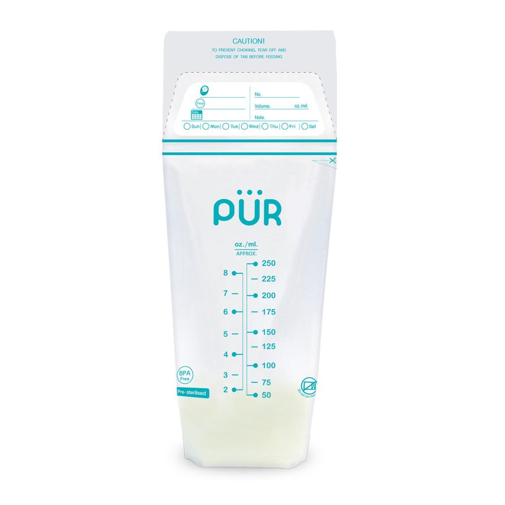 Combo 2 Hộp túi trữ sữa Pur + Bộ 3 bình trữ sữa