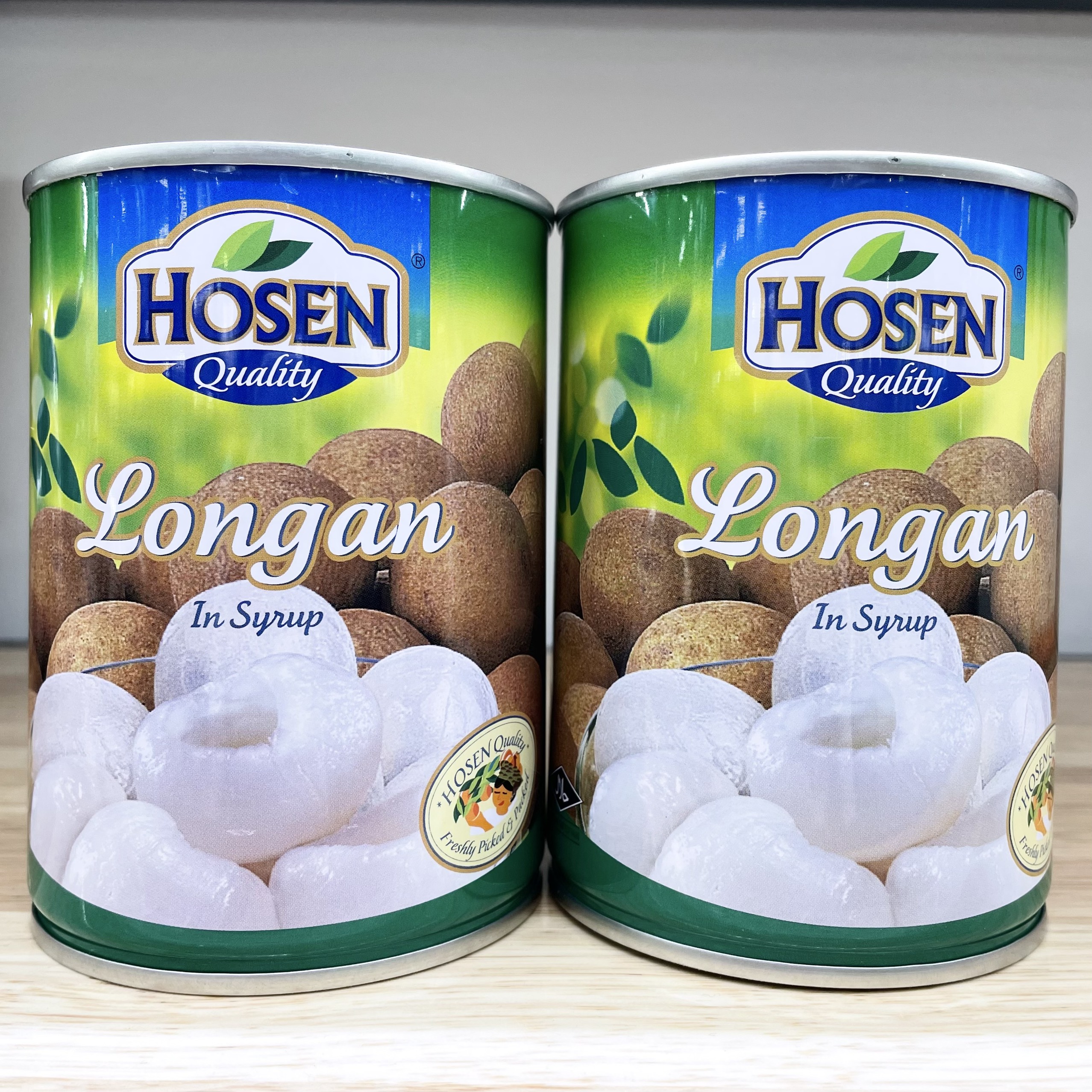 Nhãn Ngâm Hosen Đóng Lon Giòn Ngọt 565g Singapore Hàng Độc Quyền Hosen