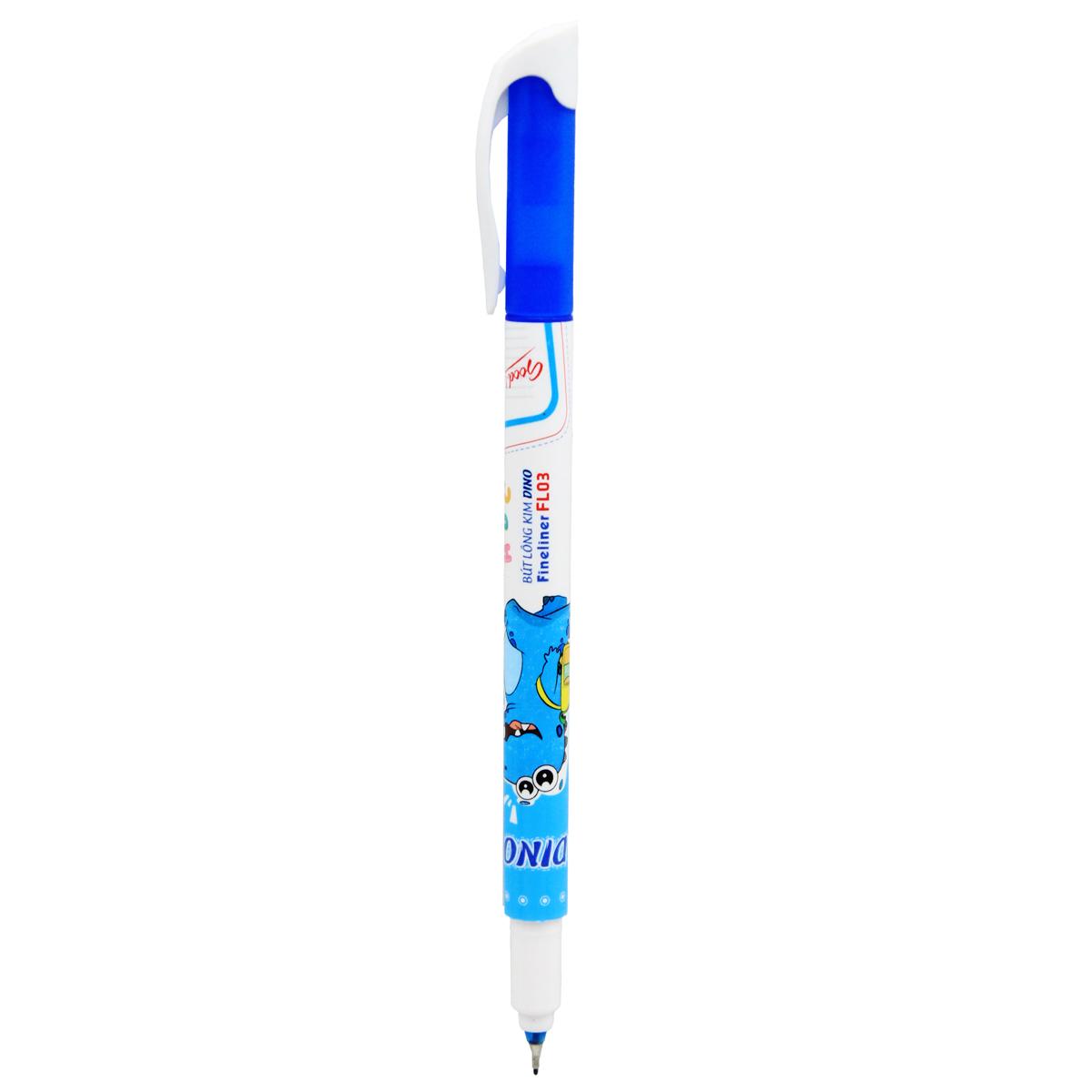 Bút Lông Kim Dino 0.4 mm - Smart Kids FL03 - Mực Xanh