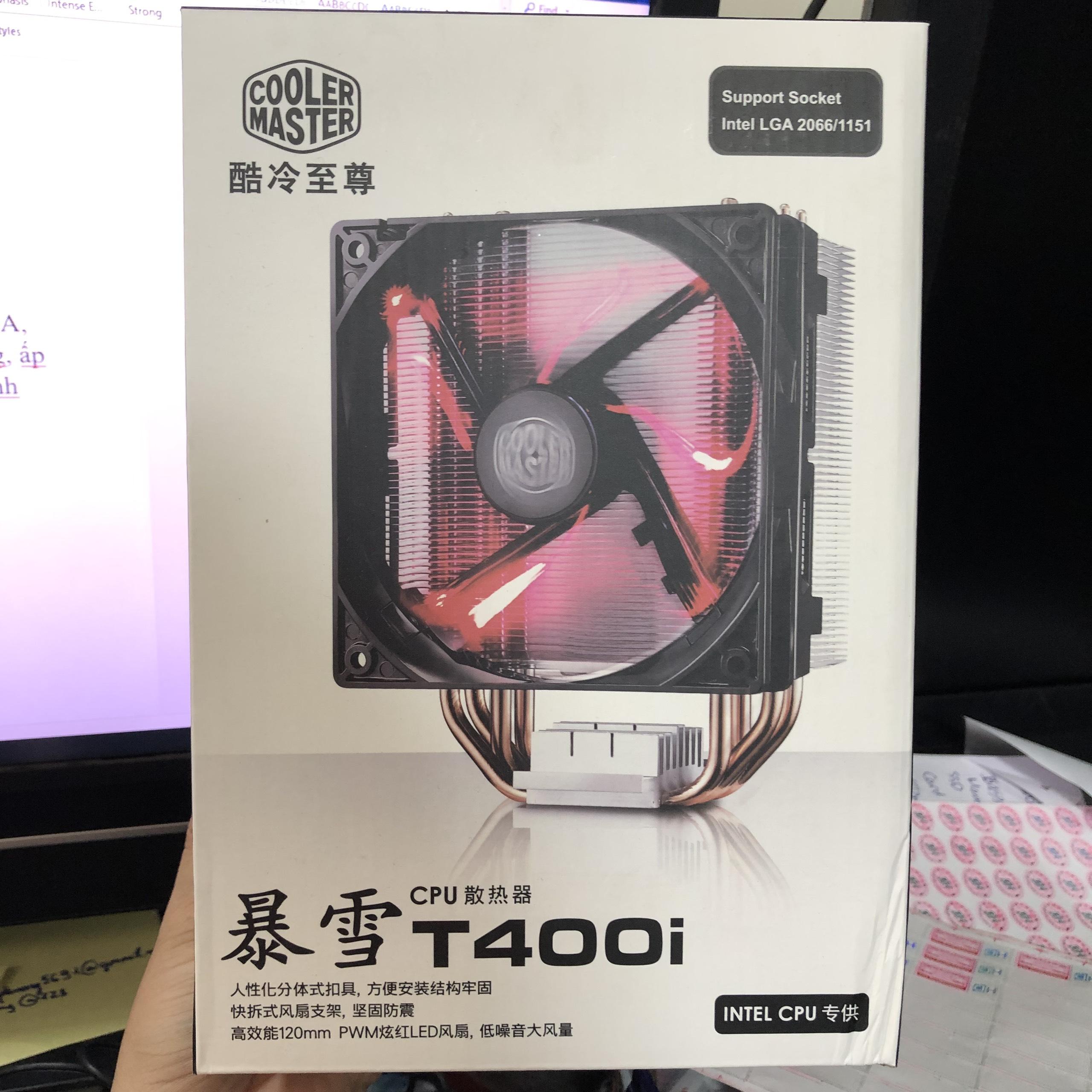 Quạt TẢN NHIỆT CPU VSP Cooler Masster T400i - JL - MÀU NGẪU NHIÊN - HÀNG CHÍNH HÃNG