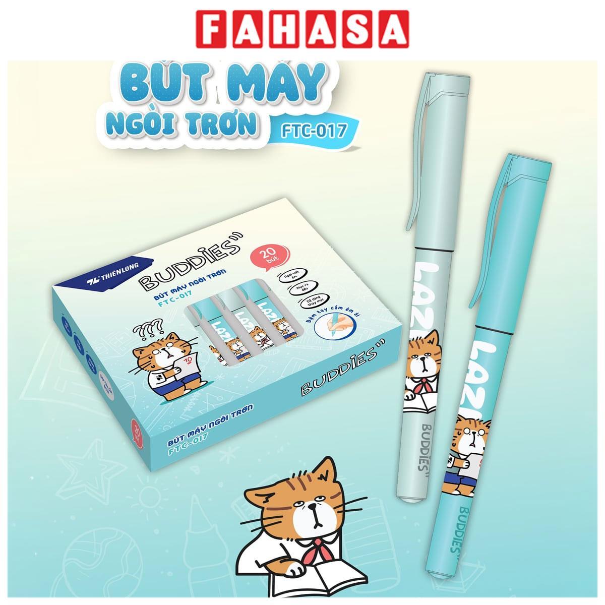 Bút Máy Ngòi Trơn Buddies - Thiên Long FTC-017 - Màu Xám